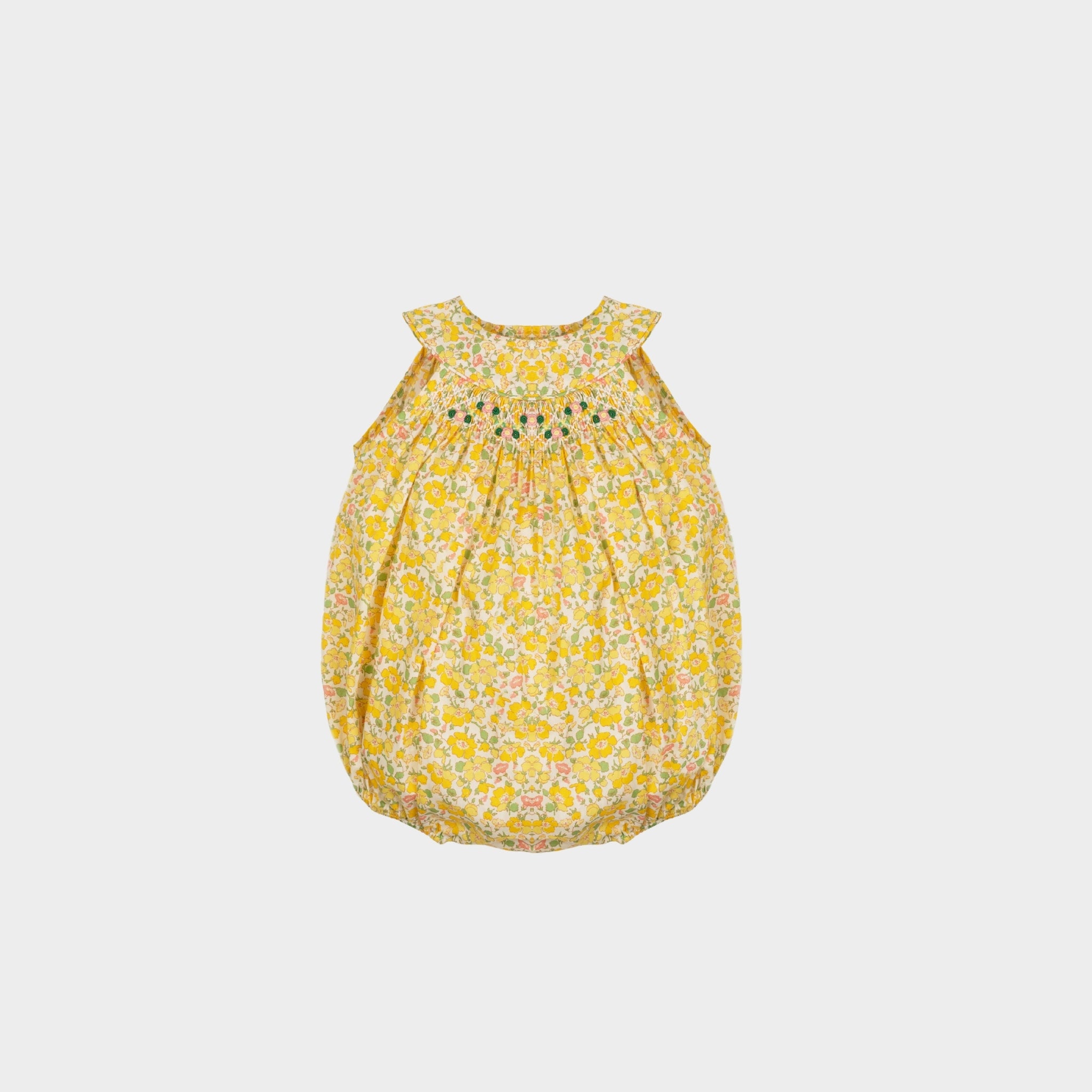 Hand Smocked Ms Stoneley Bubble Made with LIBERTY