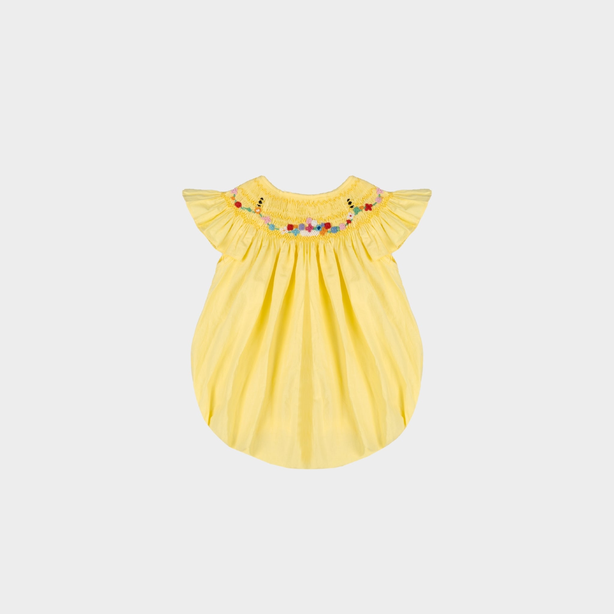Hand Smocked  Bee-embroidered Bubble