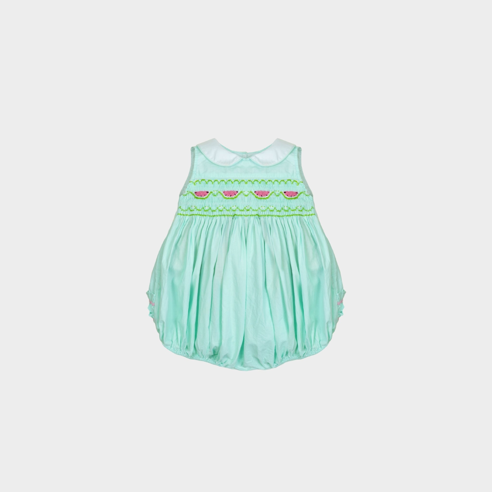 Hand Smocked  Watermelon-embroidered Bubble